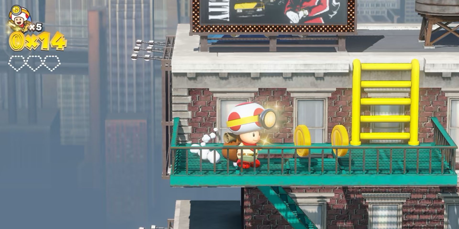 Captain Toad in New Donk City in Captain Toad: Treasure Tracker