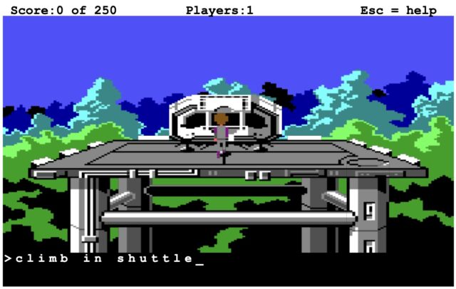 Space Quest II screenshot.