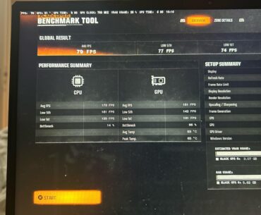 Low fps  but benchmark says otherwise