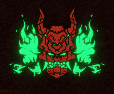 Cyberpunk logo design (Full size wallpaper/2K)