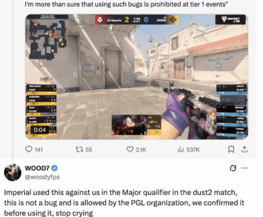 ODDIK IGL WOOD7 says PGL has allowed them to use alleged "bug"