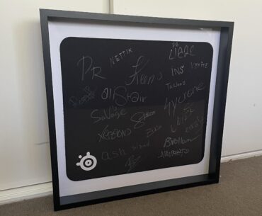 Signed mousepad from IEM Melbourne