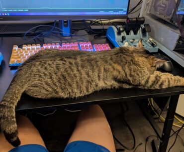 What is the optimal position to use the keyboard and mouse in, in this situation (asleep)?