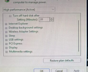 can someone help me find the processer power management setting in edit power plan ?