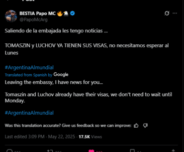 BESTIA got their visas approved
