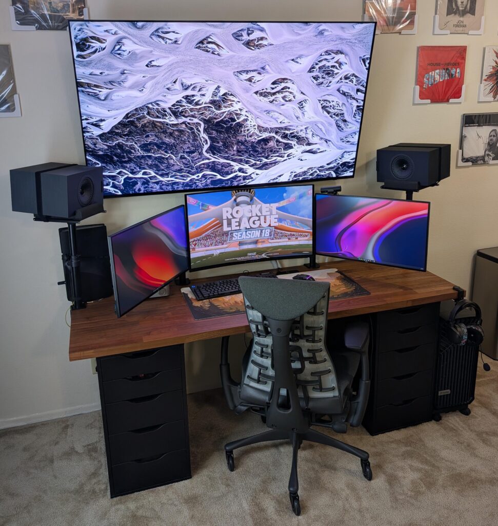 Triple Monitor & TV Setup