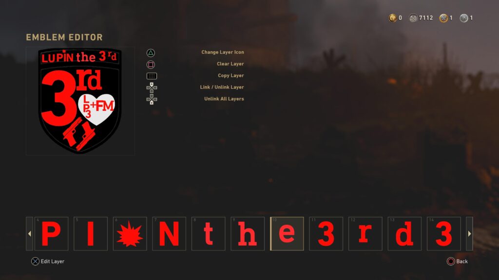 Seeing as my emblems keep getting deleted this is my most intricate yet