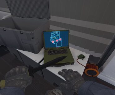 in T Spawn on Agency, there is a laptop connected to three laser tripwires on the map