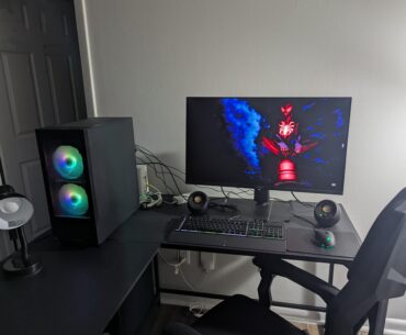 Simple and the cable management could be better but I like it.