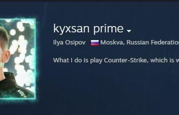 This is m0NESY's steam profile right now