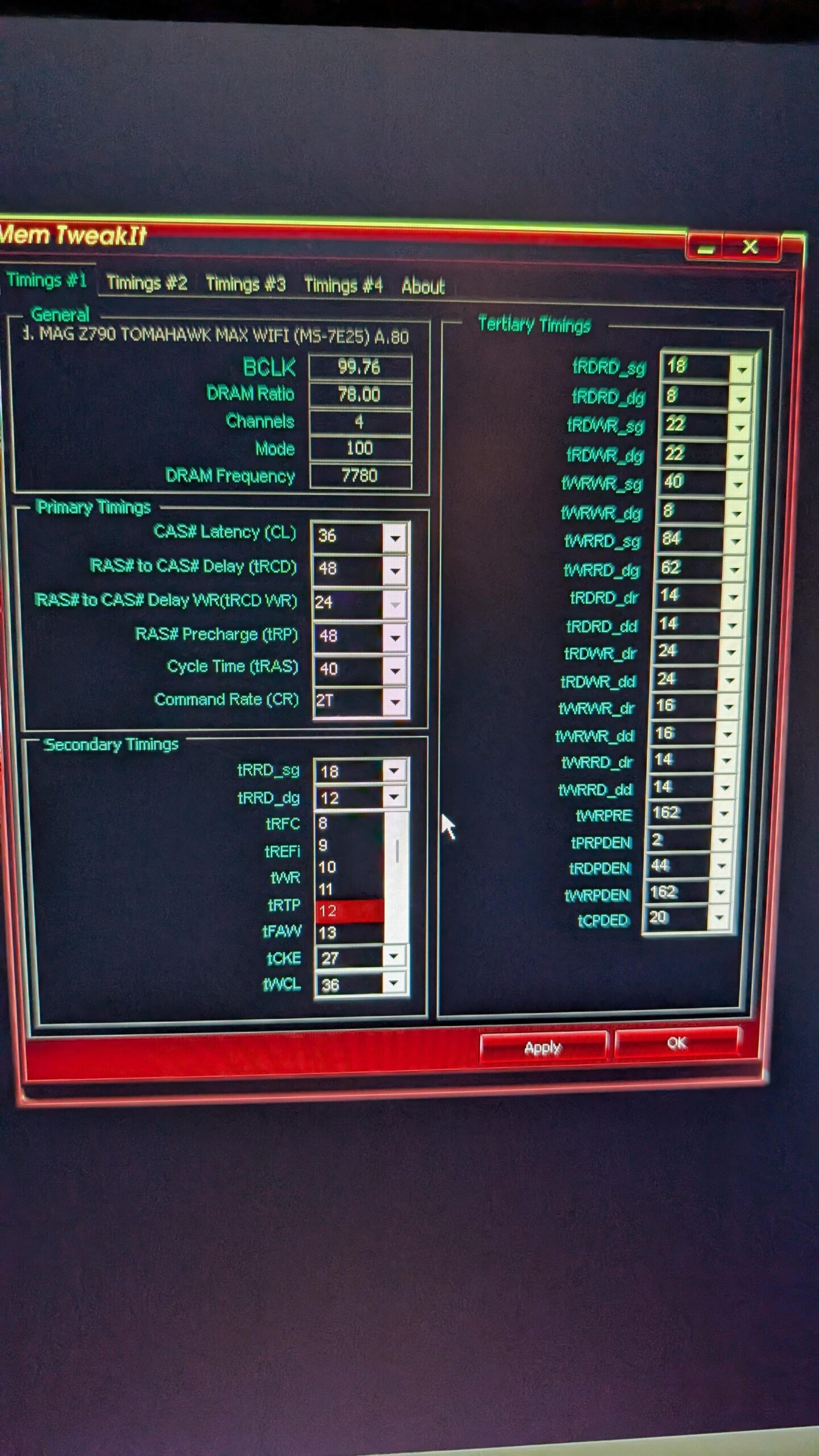 What timings should I change What timings should I change