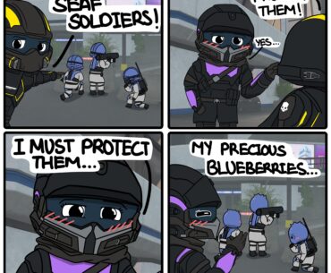 Blueberries soldiers