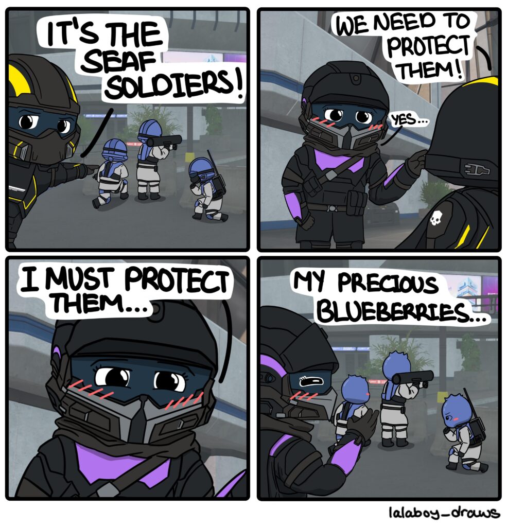 Blueberries soldiers