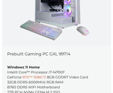 Cyberpower prebuilt sale advice