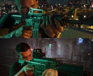 I recreated GTA6 screenshots in Cyberpunk 2077 to compare their graphics