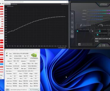 The frequency and voltage hang on the values in each game. ISSUE.