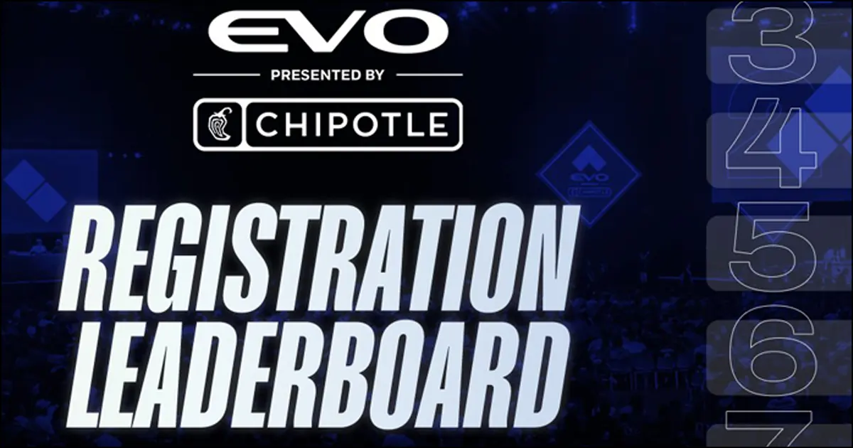 Evo 2025 updated registration leaderboard revealed with some changes in ranks from the first chart Evo 2025 updated registration leaderboard revealed with some changes in ranks from the first chart