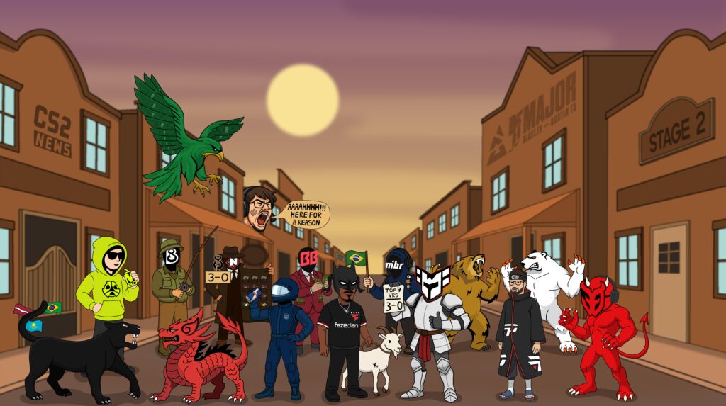 BLAST Austin Major Stage 2 Teams Drawing
