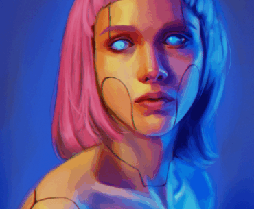 a portrait I made about 3 years ago (entitled "Electra")
