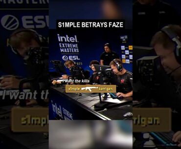 s1mple betrays FaZe #cs2 #counterstrike #csgo #s1mple #faze
