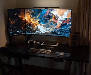 First ever setup (42” c4 and hp z24q w/ Ps5 & Laptop)