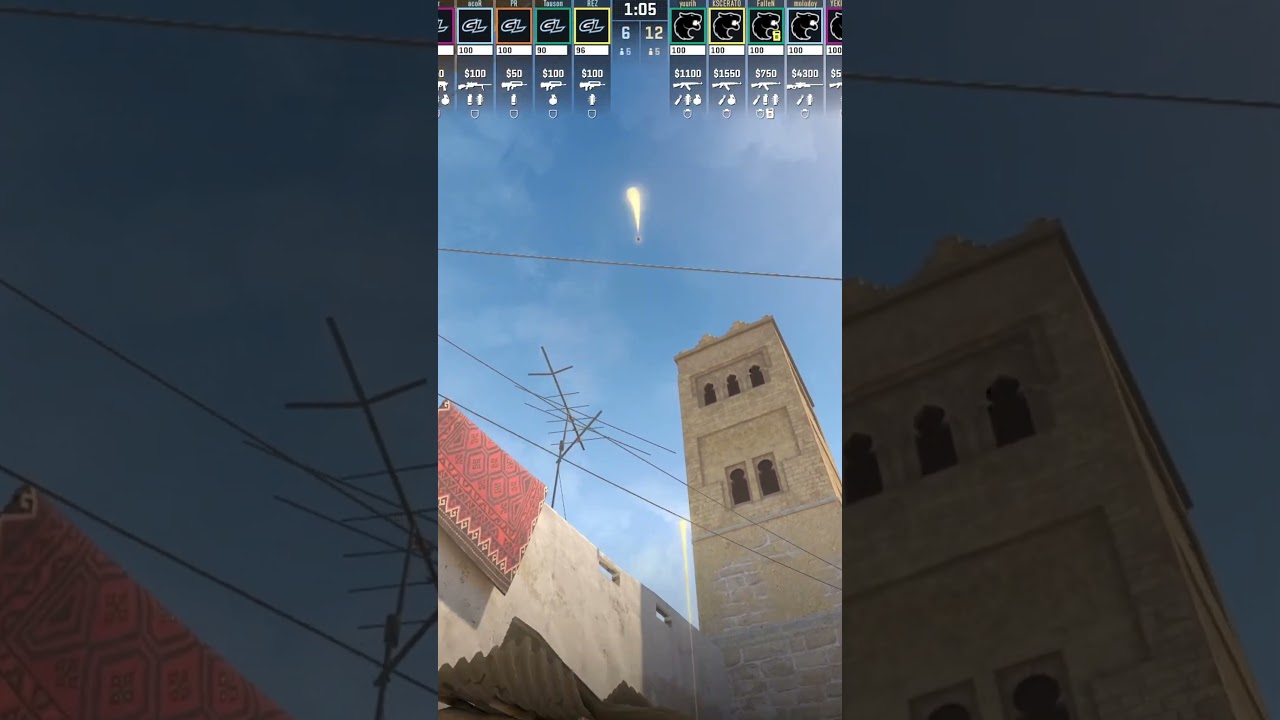 molodoy Smokes Short & Market from One Spot – Mirage CS2 molodoy Smokes Short & Market from One Spot - Mirage CS2