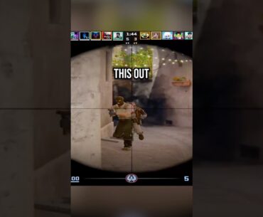 he got a cs2 ACE with only 2 BULLETS