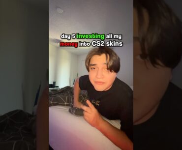 I Invested EVERYTHING Into CS2 Skins #day5 #challenge #counterstrike #cs2 #investing