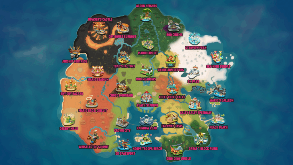 Track List - Mario Kart World Guide