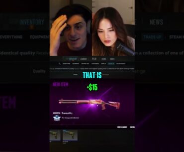 @Valkyrae IS GOOD AT TRADE UPS #arrowcs #valkyrae #counterstrike #counterstrike2 #csgo #cs #cs2