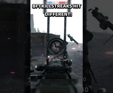 BATTLEFIELD 1 KILLSTREAKS HIT DIFFERENT! #Battlefield1 #shorts #gaming