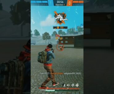 Free Flre CS rang 1v2 game play #shots