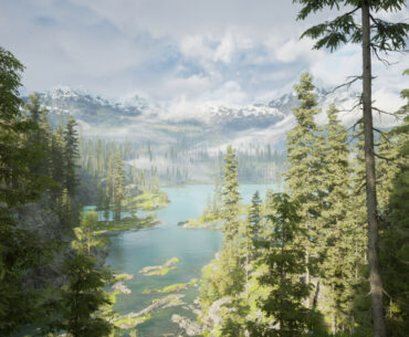 Northern Landscape Environment Created with SpeedTree & UE5
