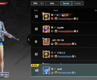 Why am I not conqueror even though I am in the top 500 leaderboard?