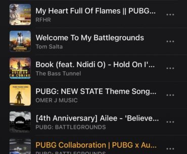 I am creating a Pubg playlist. Can you suggest me some songs?