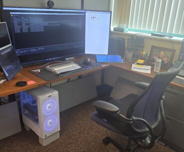 I will continue to escalate until someone stops me. Hospital office battlestation