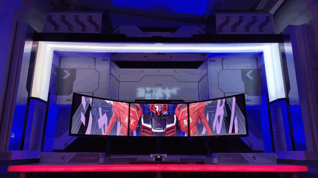 Gundam Triple Monitor Setup