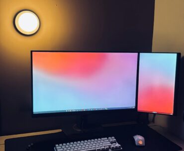 Swapped my second monitor out for a portable monitor