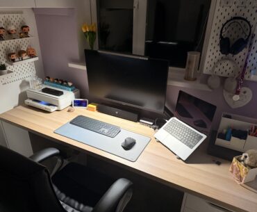 Just built my first home office and desk set up 47 yo. Size 10 shoe