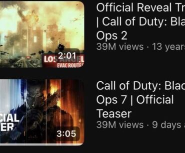 These 2 Official trailers 13 years apart