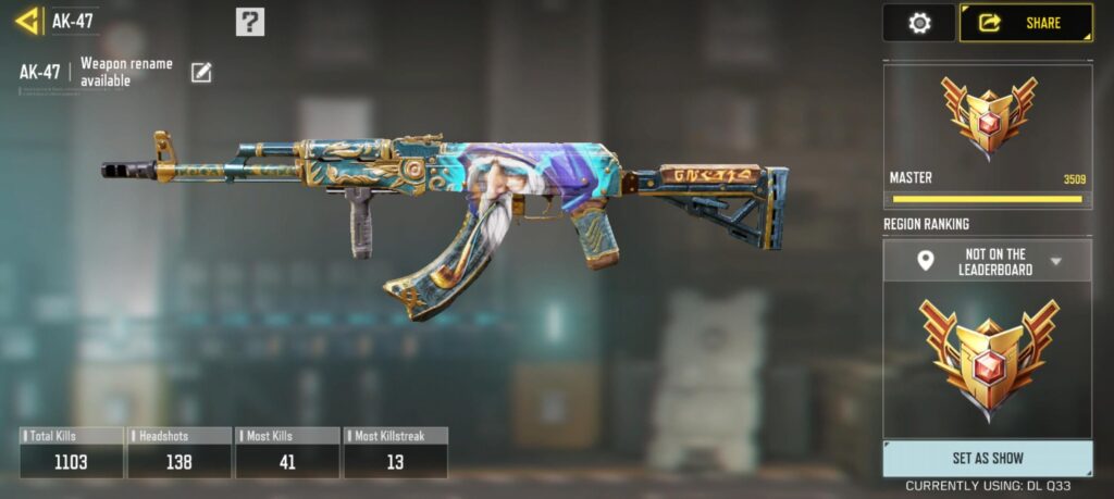 I have mastered the AK47 some good name suggestions