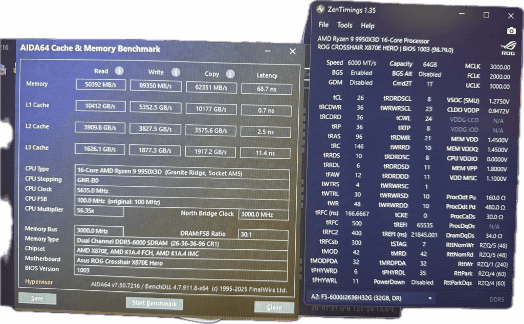 Gskill 2x32 6000 cl26
