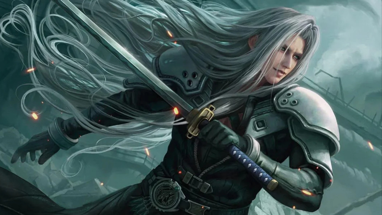 Sephiroth as seen on one of his Magic: The Gathering cards.