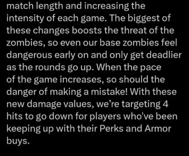 New changes in Grief. W changes in my opinion, especially the gobblegum machine and the self revive ones.