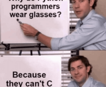 Haha c like see haha get it?