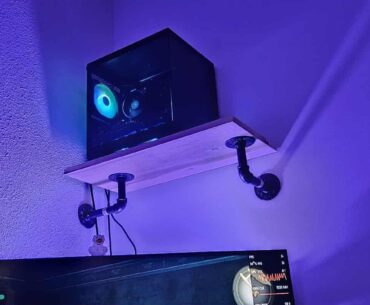The mighty duck approves mounting your desktop up in the air.