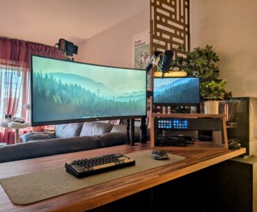 Cozy command station looking out the window