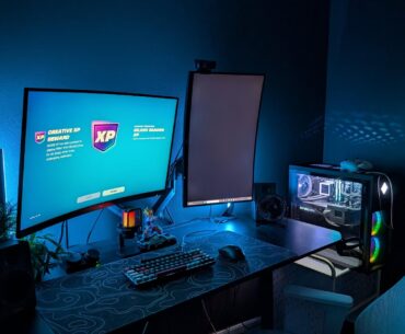 My 10y son is asking reddit to rate his setup - please be gentle, at Ieast got him to clean the room for this :)