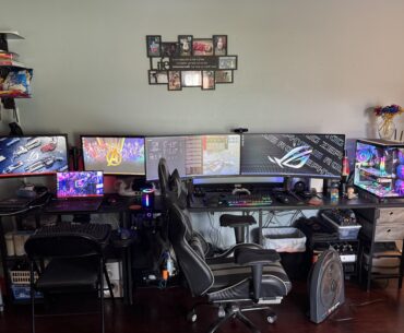 Temp setup while my office gets remodeled. Roast!!!!