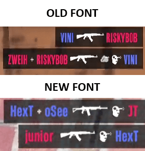 Notice the difference? I think it's more legible